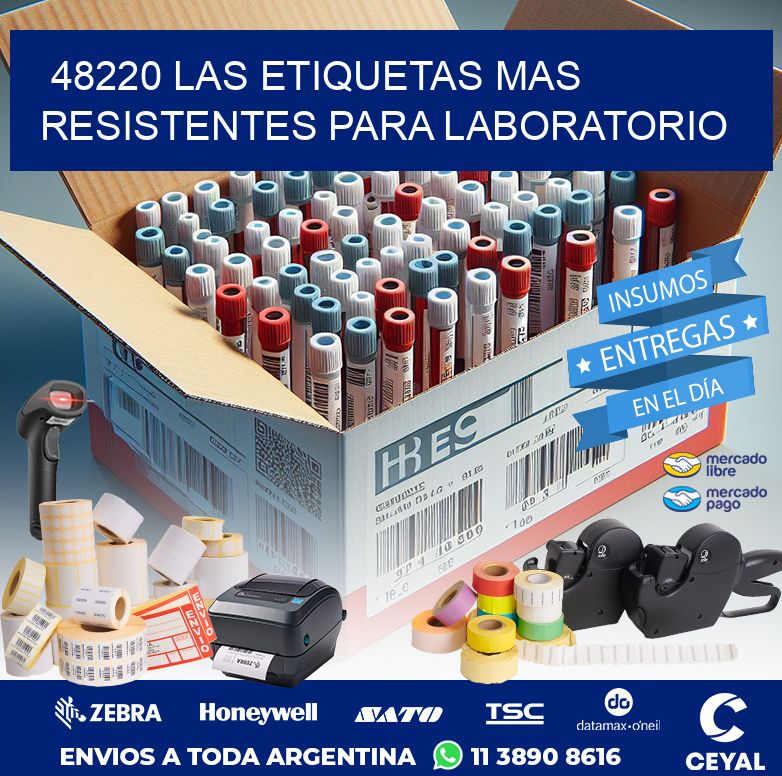 48220 LAS ETIQUETAS MAS RESISTENTES PARA LABORATORIO