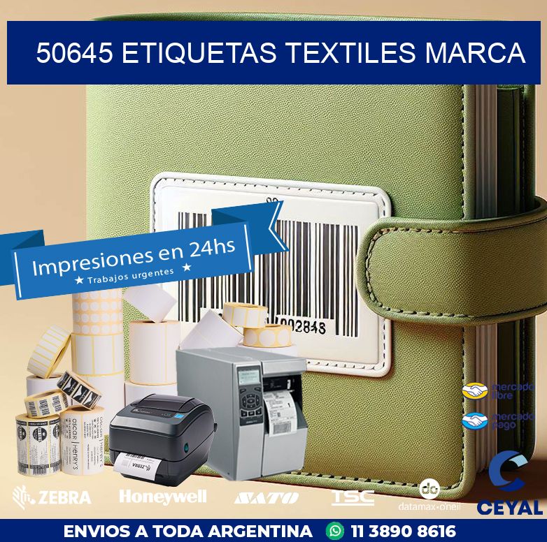 50645 ETIQUETAS TEXTILES MARCA