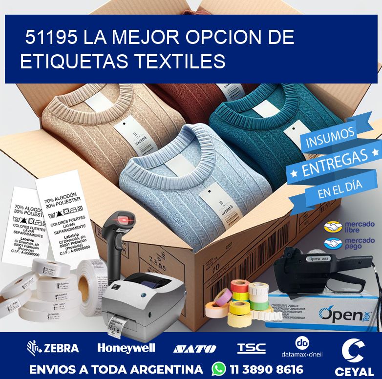 51195 LA MEJOR OPCION DE ETIQUETAS TEXTILES