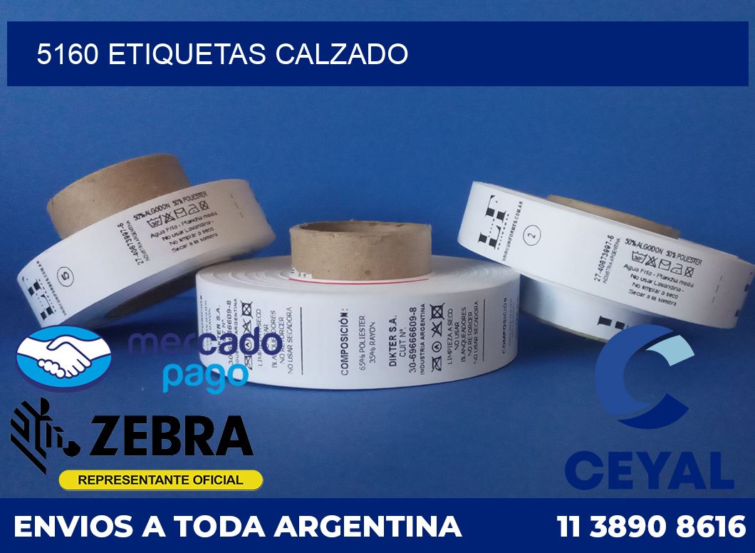 5160 ETIQUETAS CALZADO