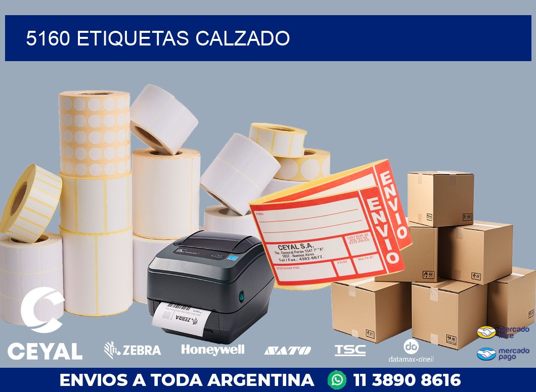 5160 ETIQUETAS CALZADO