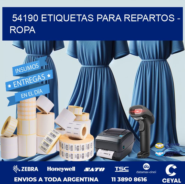 54190 ETIQUETAS PARA REPARTOS - ROPA