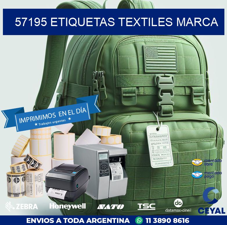 57195 ETIQUETAS TEXTILES MARCA