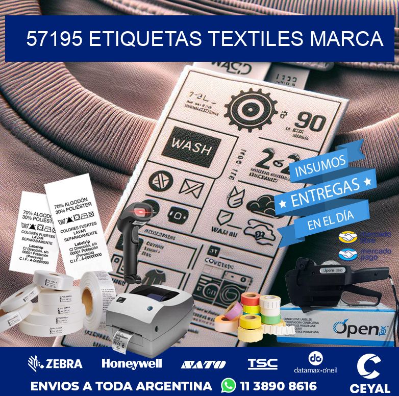 57195 ETIQUETAS TEXTILES MARCA