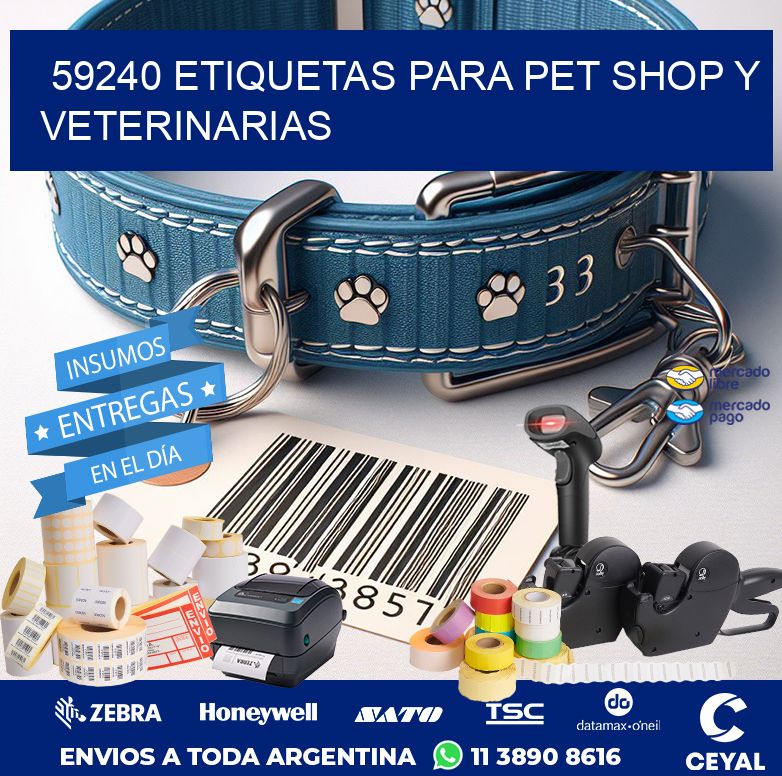 59240 ETIQUETAS PARA PET SHOP Y VETERINARIAS