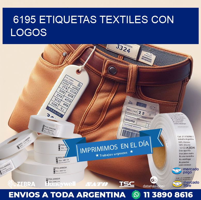 6195 ETIQUETAS TEXTILES CON LOGOS