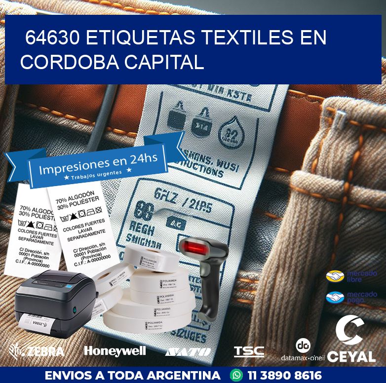 64630 ETIQUETAS TEXTILES EN CORDOBA CAPITAL