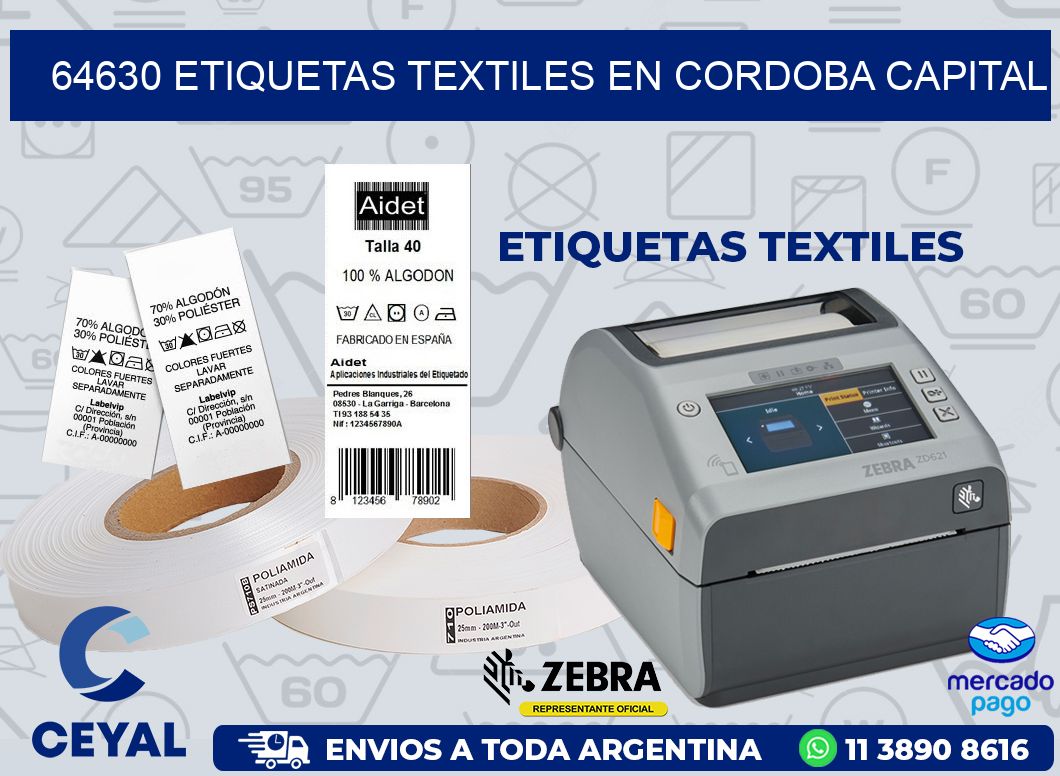 64630 ETIQUETAS TEXTILES EN CORDOBA CAPITAL