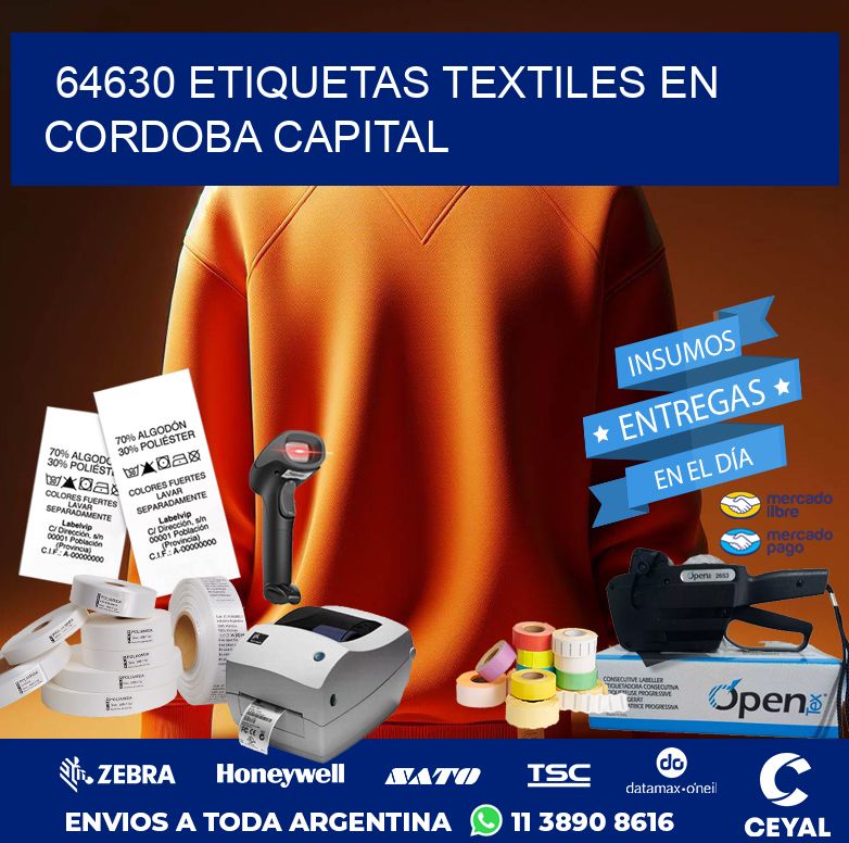 64630 ETIQUETAS TEXTILES EN CORDOBA CAPITAL