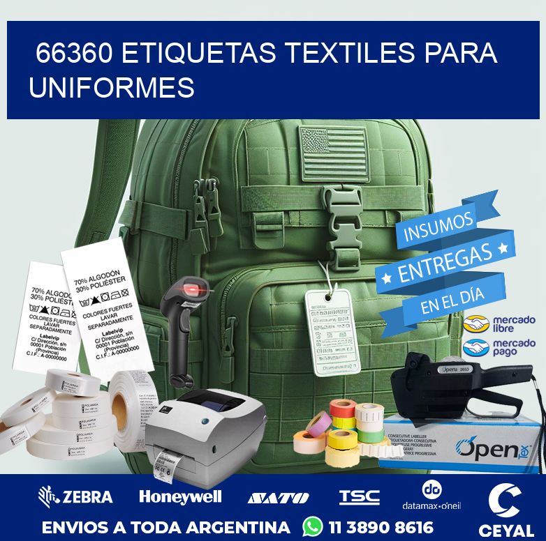 66360 ETIQUETAS TEXTILES PARA UNIFORMES