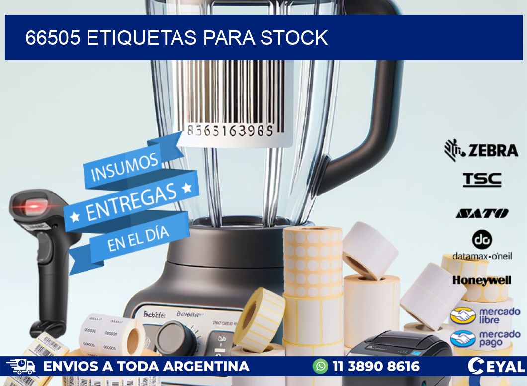 66505 ETIQUETAS PARA STOCK