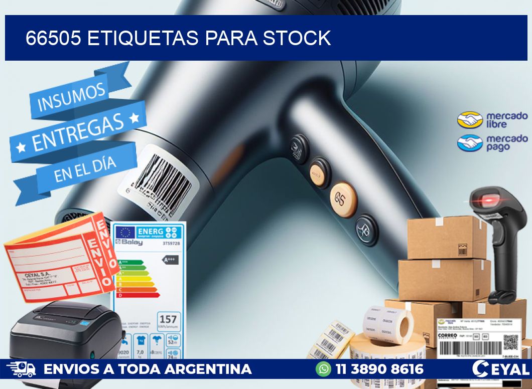 66505 ETIQUETAS PARA STOCK