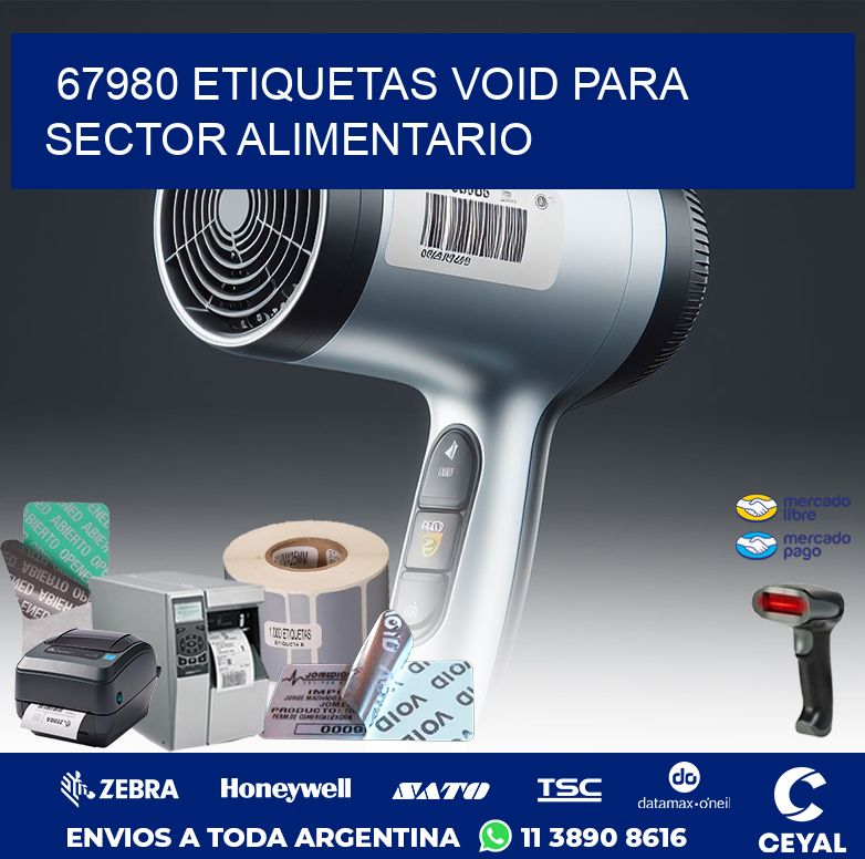 67980 ETIQUETAS VOID PARA SECTOR ALIMENTARIO