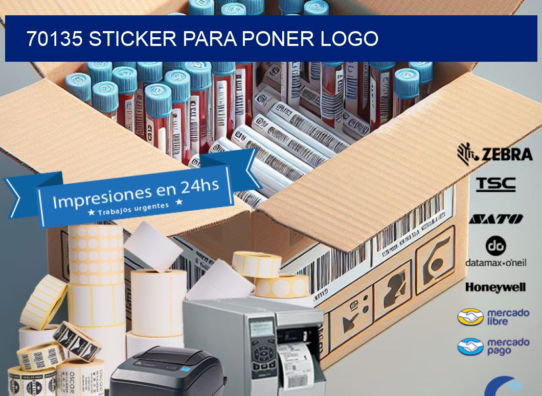 70135 STICKER PARA PONER LOGO