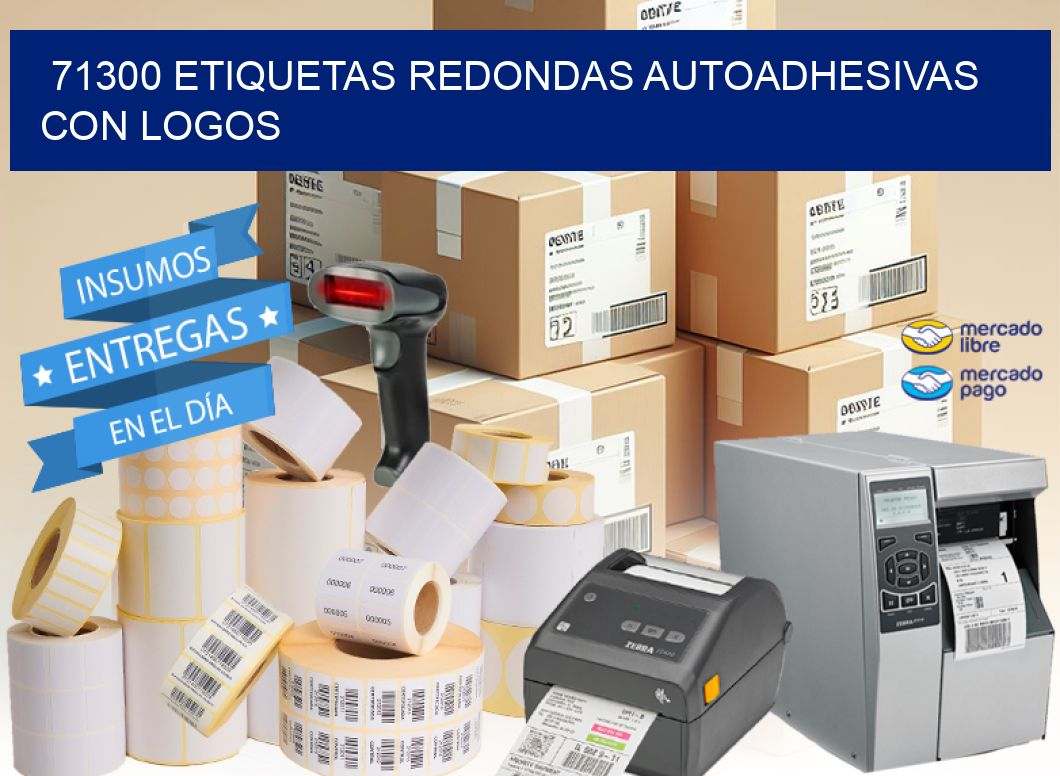 71300 ETIQUETAS REDONDAS AUTOADHESIVAS CON LOGOS