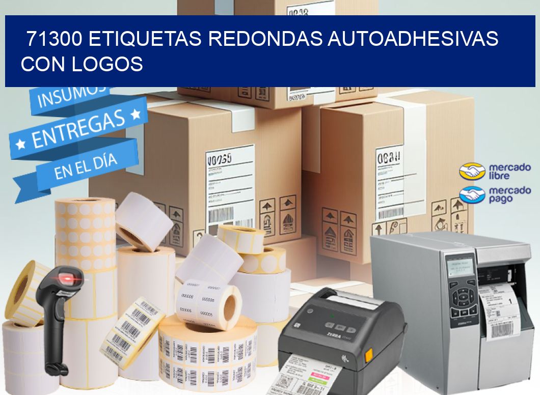 71300 ETIQUETAS REDONDAS AUTOADHESIVAS CON LOGOS