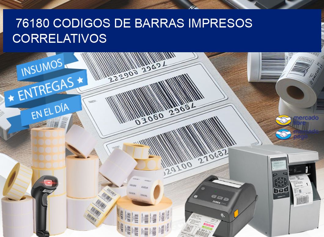 76180 codigos de barras impresos correlativos