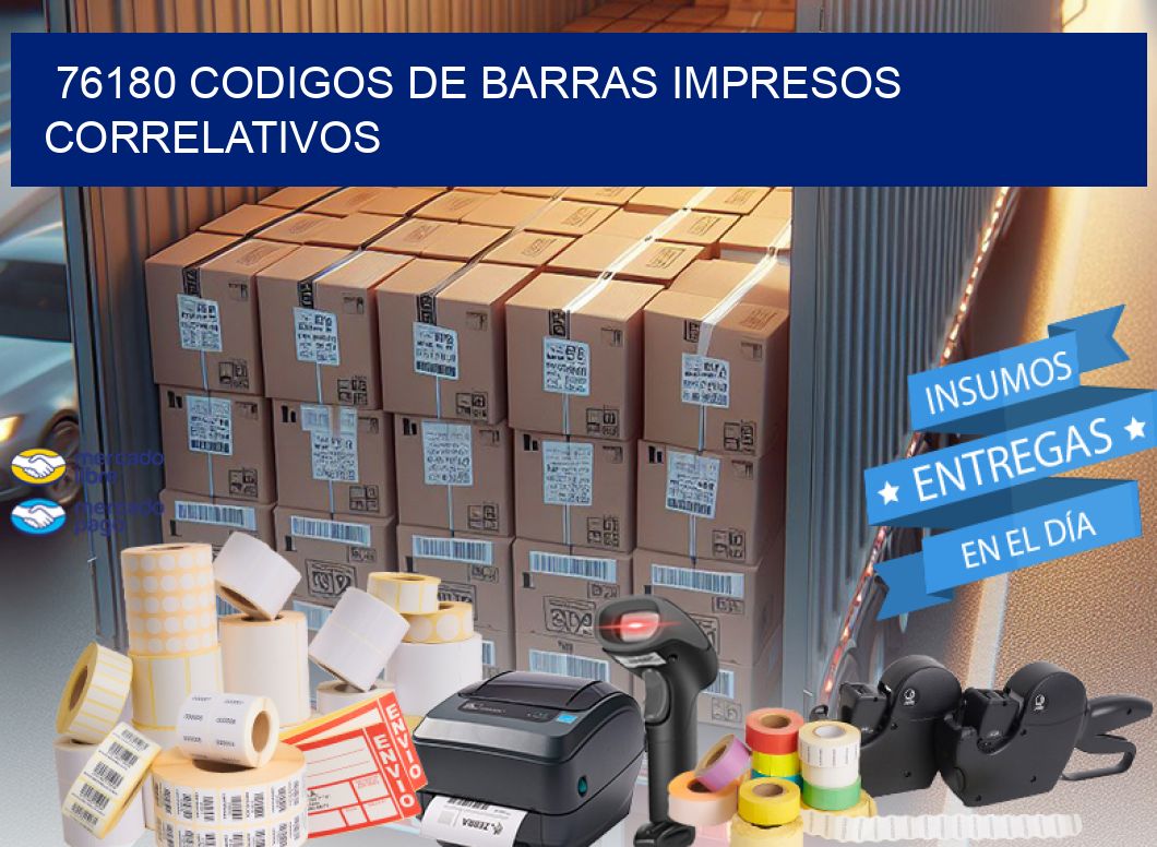 76180 codigos de barras impresos correlativos