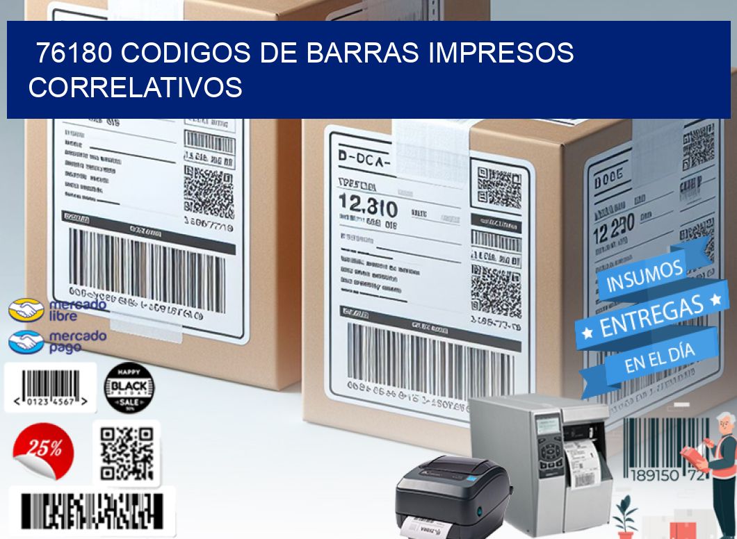 76180 codigos de barras impresos correlativos