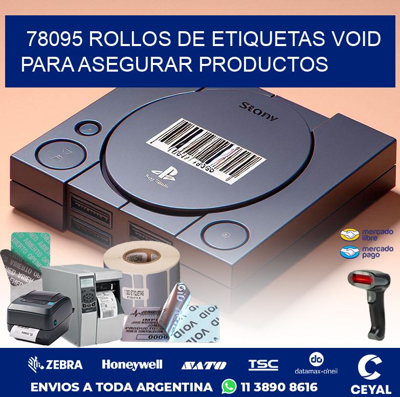78095 ROLLOS DE ETIQUETAS VOID PARA ASEGURAR PRODUCTOS