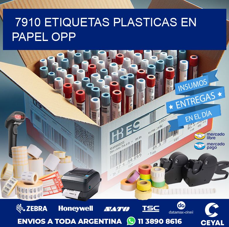 7910 ETIQUETAS PLASTICAS EN PAPEL OPP