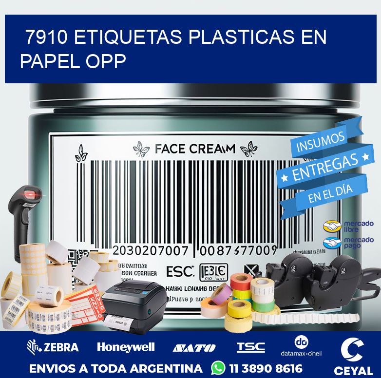 7910 ETIQUETAS PLASTICAS EN PAPEL OPP