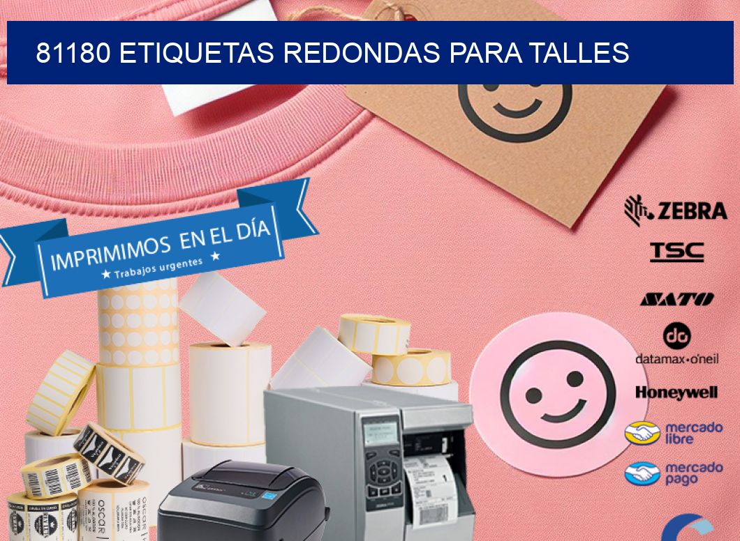 81180 ETIQUETAS REDONDAS PARA TALLES