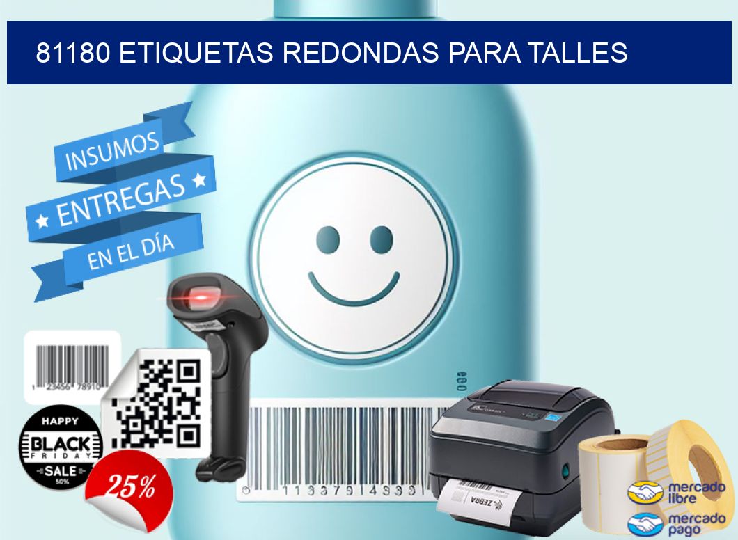 81180 ETIQUETAS REDONDAS PARA TALLES