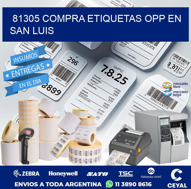 81305 COMPRA ETIQUETAS OPP EN SAN LUIS
