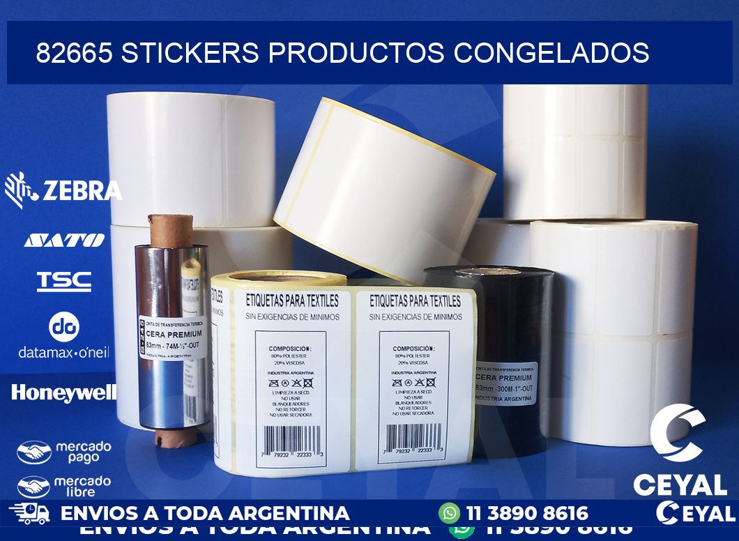 82665 stickers productos congelados