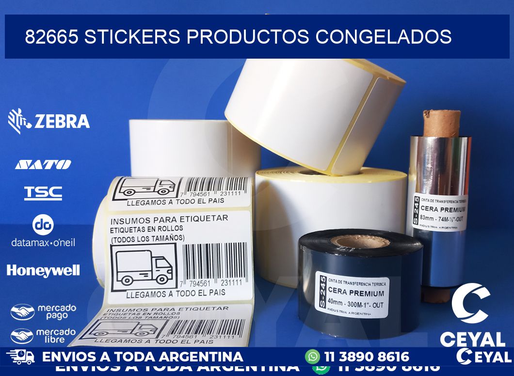 82665 stickers productos congelados