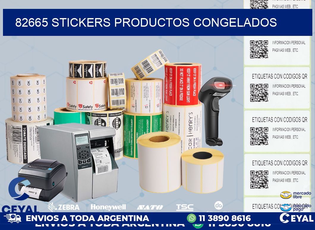 82665 stickers productos congelados