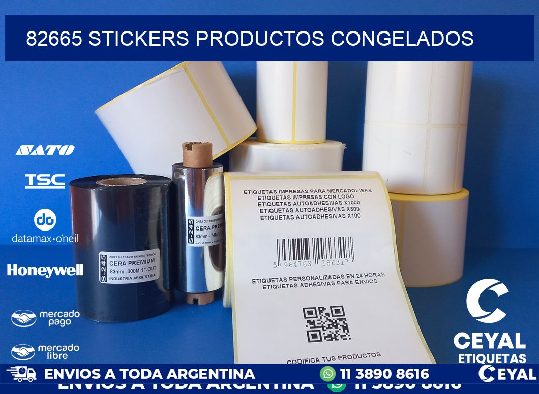 82665 stickers productos congelados