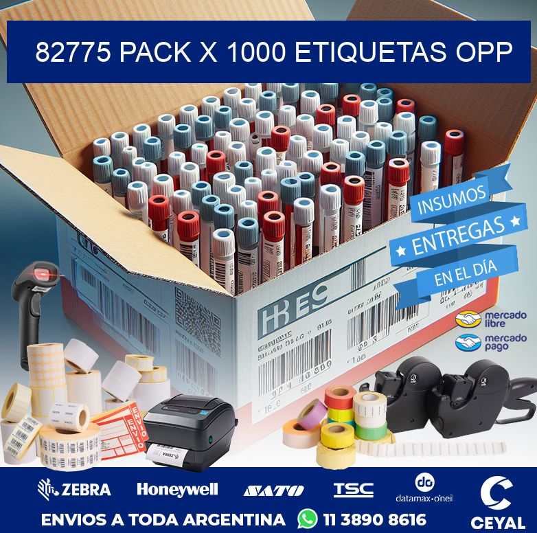 82775 PACK X 1000 ETIQUETAS OPP