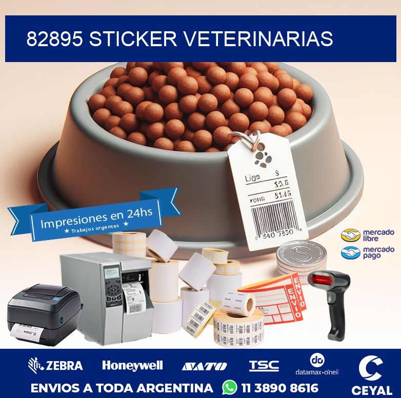 82895 STICKER VETERINARIAS