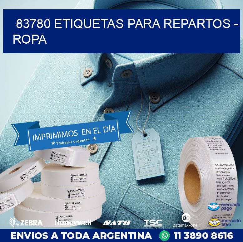 83780 ETIQUETAS PARA REPARTOS - ROPA