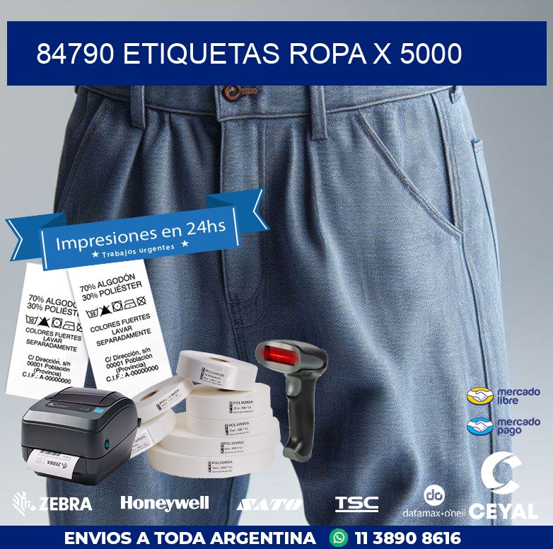 84790 ETIQUETAS ROPA X 5000