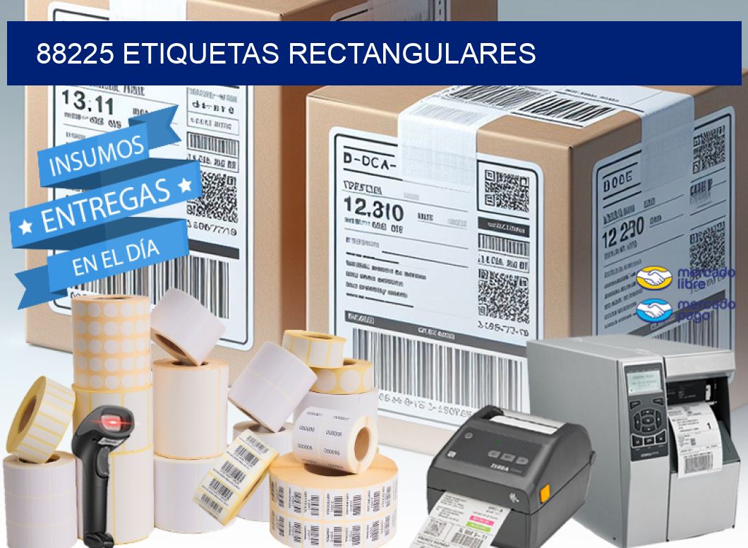 88225 etiquetas rectangulares