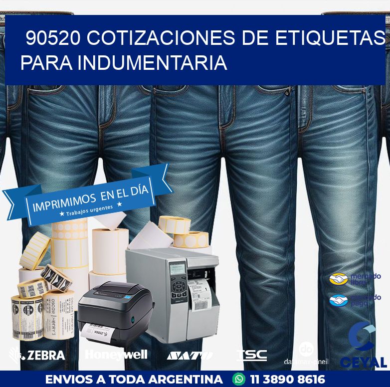 90520 COTIZACIONES DE ETIQUETAS PARA INDUMENTARIA