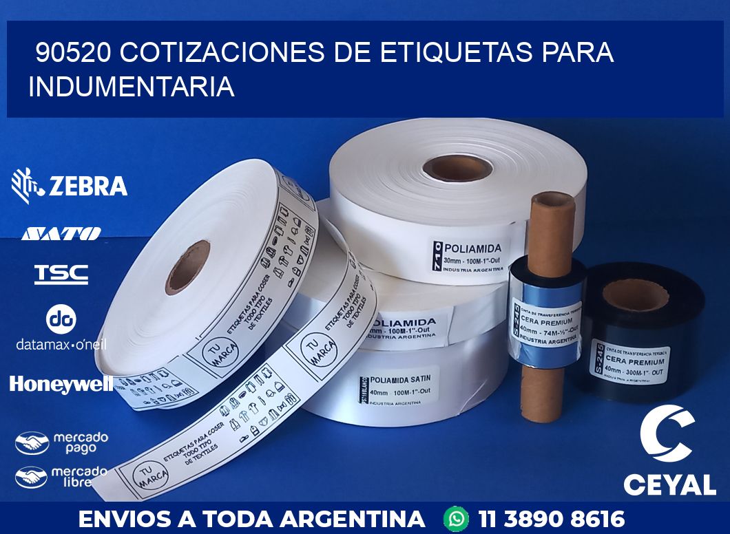 90520 COTIZACIONES DE ETIQUETAS PARA INDUMENTARIA
