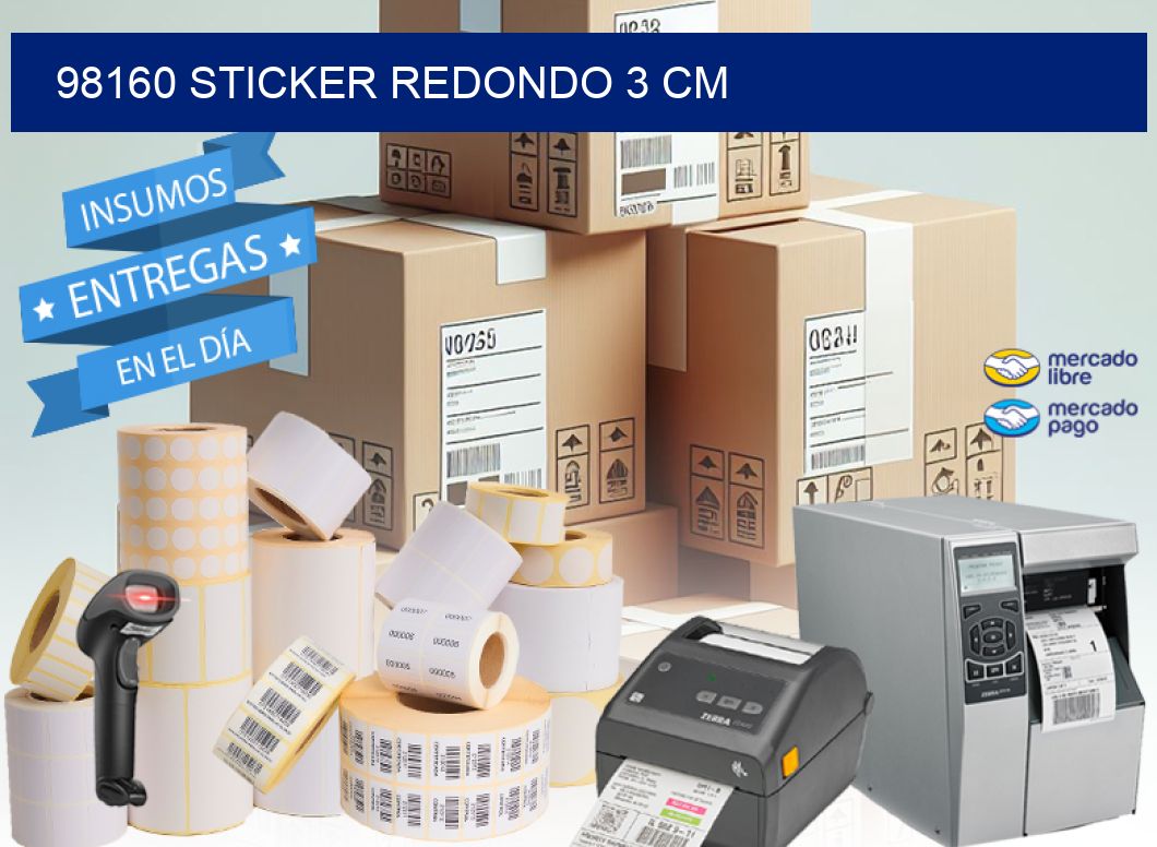 98160 STICKER REDONDO 3 CM
