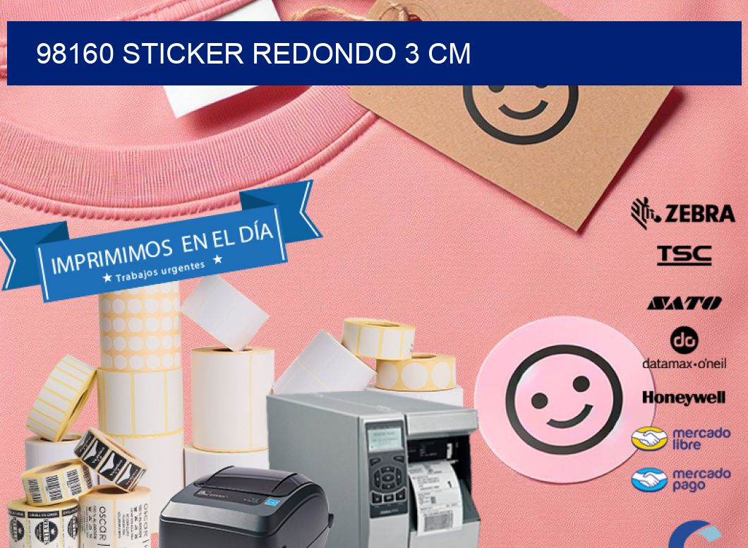 98160 STICKER REDONDO 3 CM