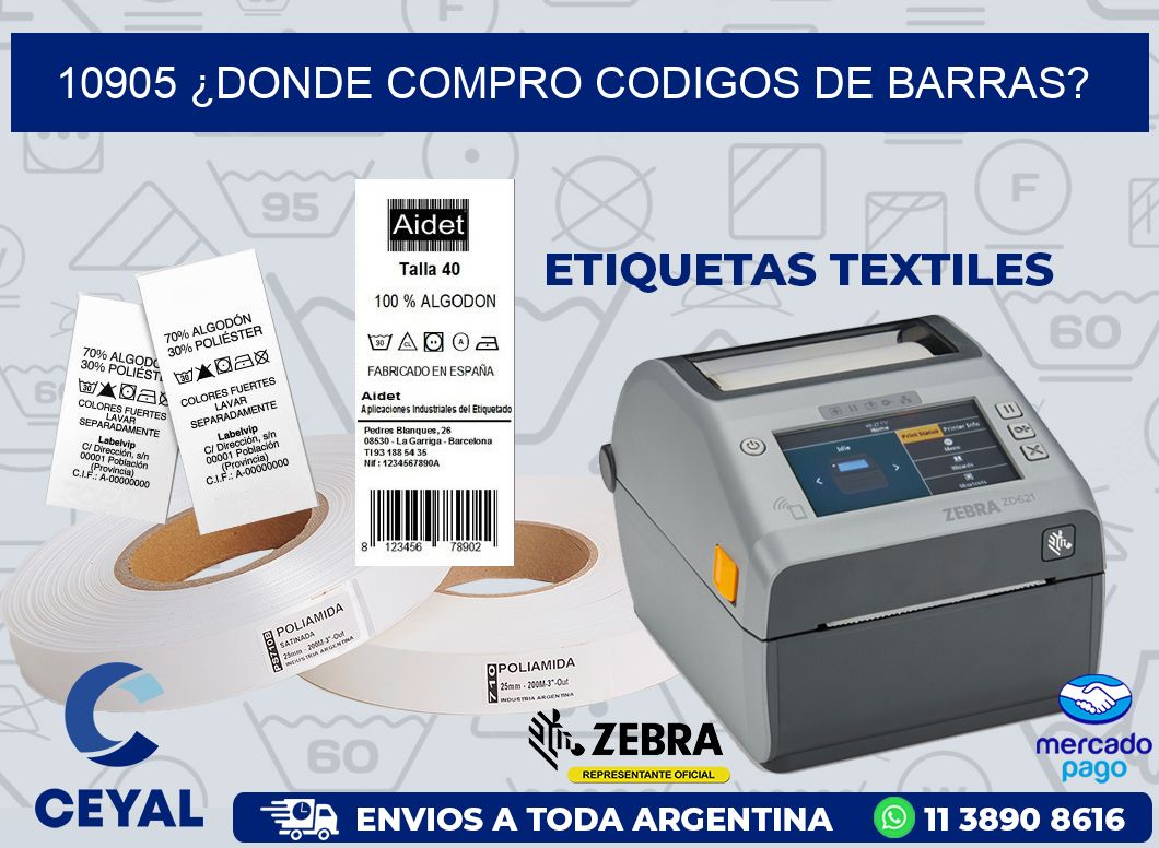 10905 ¿DONDE COMPRO CODIGOS DE BARRAS?