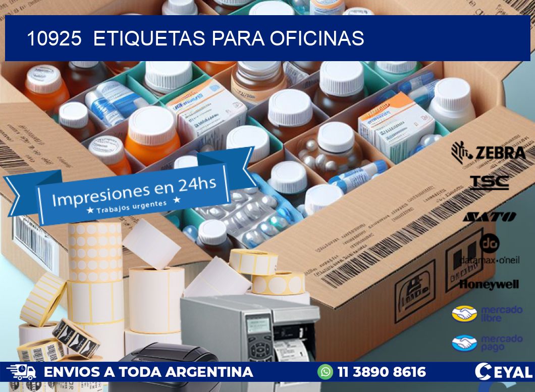 10925  ETIQUETAS PARA OFICINAS