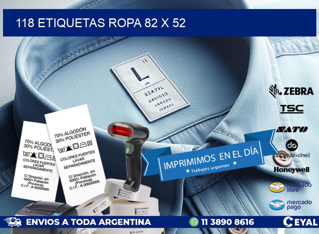 118 ETIQUETAS ROPA 82 x 52
