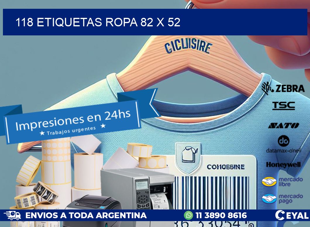 118 ETIQUETAS ROPA 82 x 52