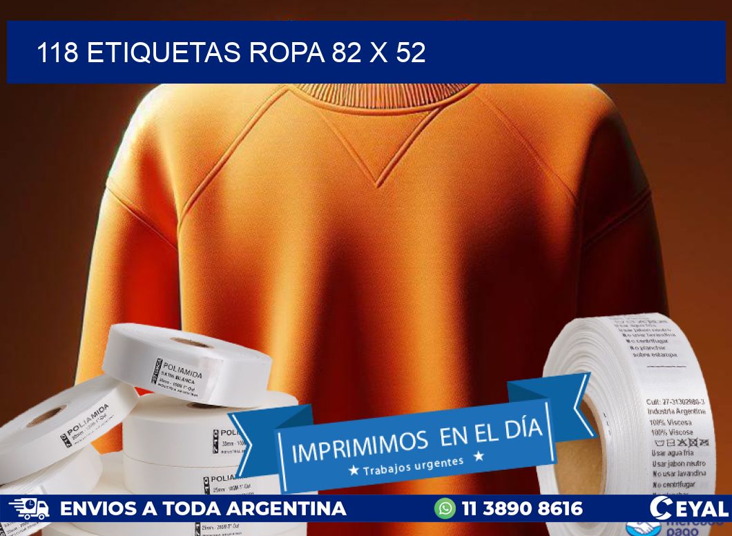118 ETIQUETAS ROPA 82 x 52
