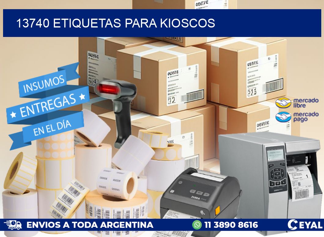 13740 ETIQUETAS PARA KIOSCOS