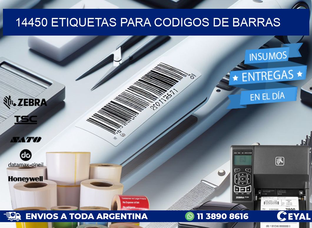 14450 ETIQUETAS PARA CODIGOS DE BARRAS