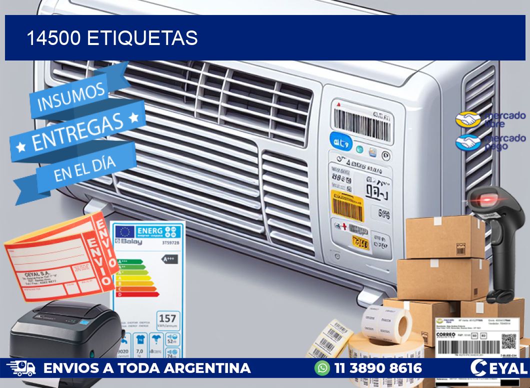 14500 ETIQUETAS